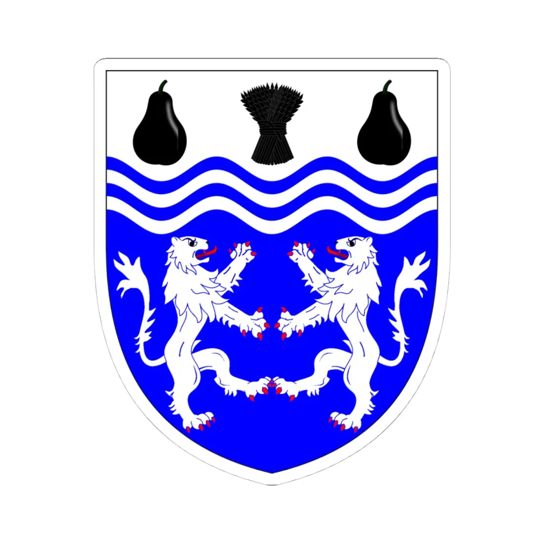 University of Worcester arms (United Kingdom) (Coat of Arms) STICKER Vinyl Kiss-Cut Decal 4 Inch White - The Sticker Space