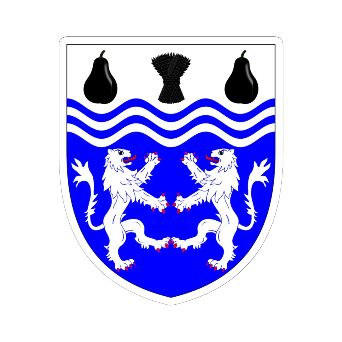 University of Worcester arms (United Kingdom) (Coat of Arms) STICKER Vinyl Kiss-Cut Decal 6 Inch White - The Sticker Space