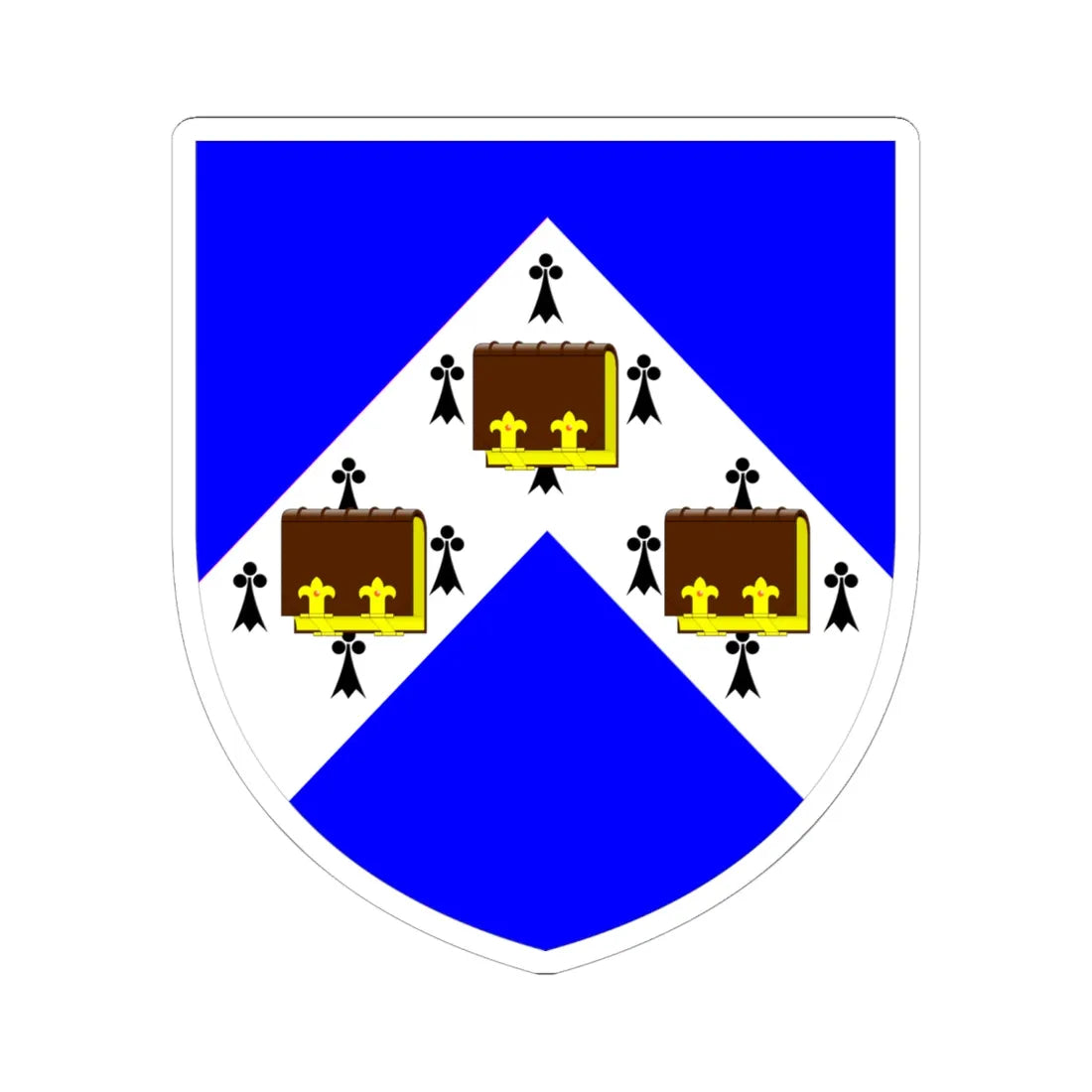 University of York arms (United Kingdom) (Coat of Arms) STICKER Vinyl Kiss-Cut Decal 6 Inch White - The Sticker Space