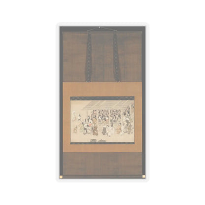unknown - A Nenbutsu Gathering at Ichiya, Kyoto - late 14th century v2 - STICKER Vinyl Kiss-Cut Decal