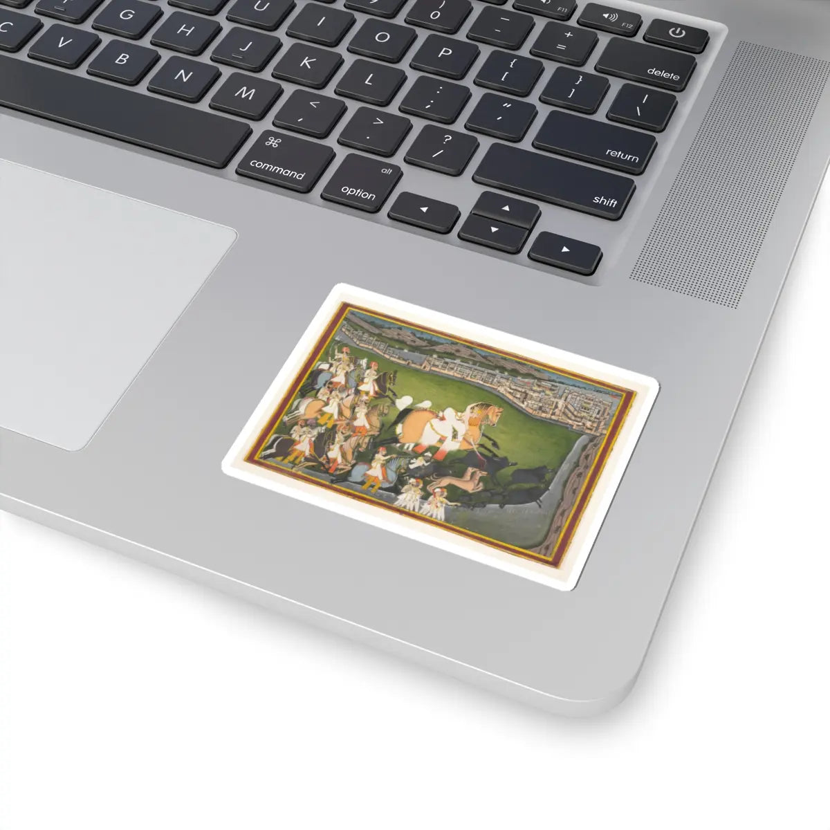unknown - A Prince Hunting Boars with His Retinue - late 18th–early 19th century v1 - STICKER Vinyl Kiss-Cut Decal