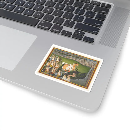 unknown - A Prince Hunting Boars with His Retinue - late 18th–early 19th century v1 - STICKER Vinyl Kiss-Cut Decal