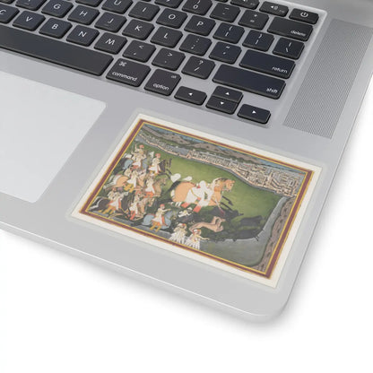unknown - A Prince Hunting Boars with His Retinue - late 18th–early 19th century v1 - STICKER Vinyl Kiss-Cut Decal
