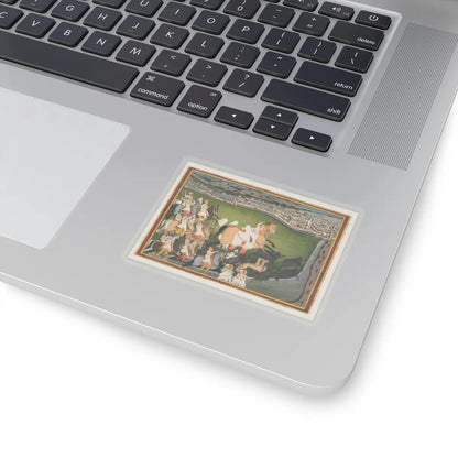 unknown - A Prince Hunting Boars with His Retinue - late 18th–early 19th century v1 - STICKER Vinyl Kiss-Cut Decal
