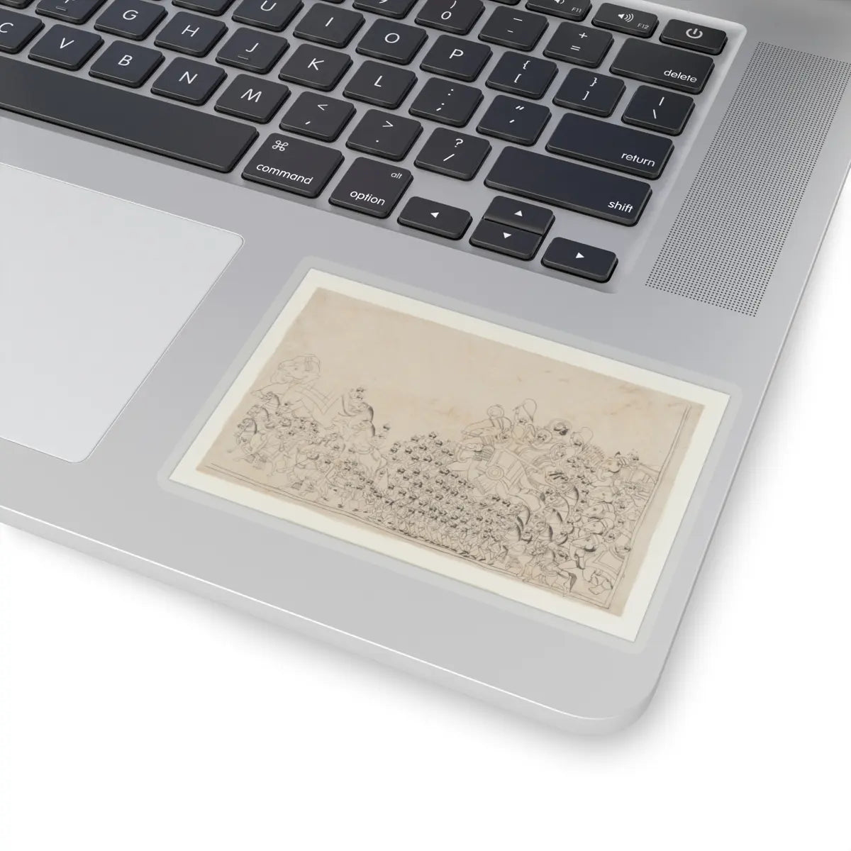 unknown - A Ruler in Procession - early 19th century v1 - STICKER Vinyl Kiss-Cut Decal