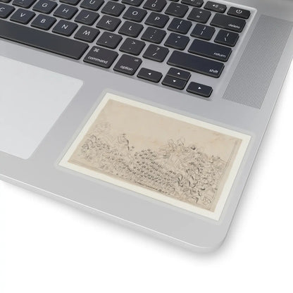 unknown - A Ruler in Procession - early 19th century v1 - STICKER Vinyl Kiss-Cut Decal