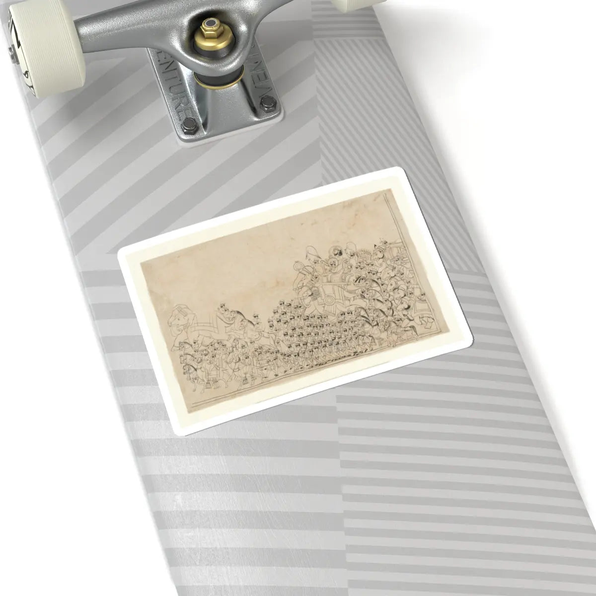 unknown - A Ruler in Procession - early 19th century v1 - STICKER Vinyl Kiss-Cut Decal
