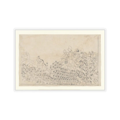unknown - A Ruler in Procession - early 19th century v1 - STICKER Vinyl Kiss-Cut Decal