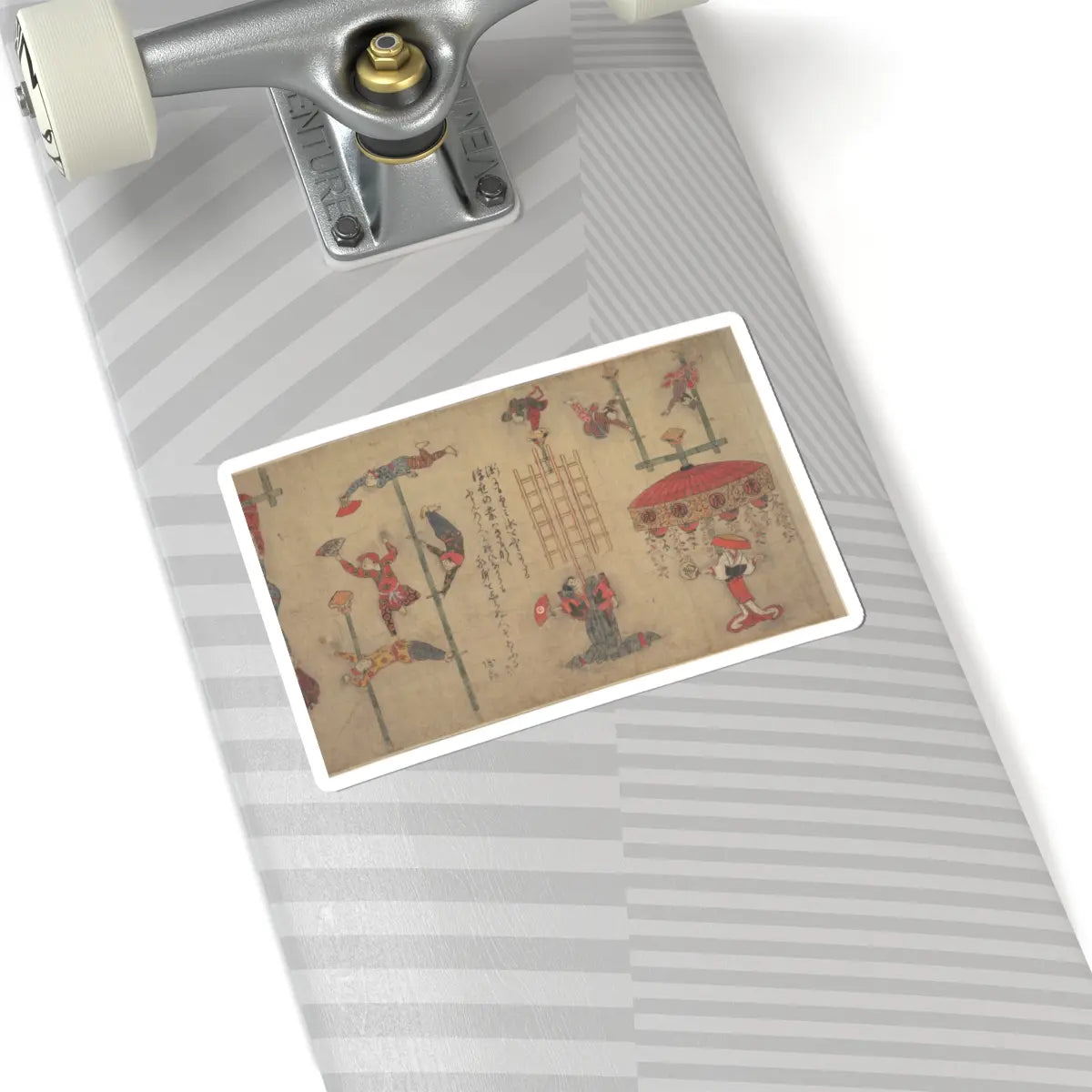 unknown - Acrobats - ca. 1800s v1 - STICKER Vinyl Kiss-Cut Decal
