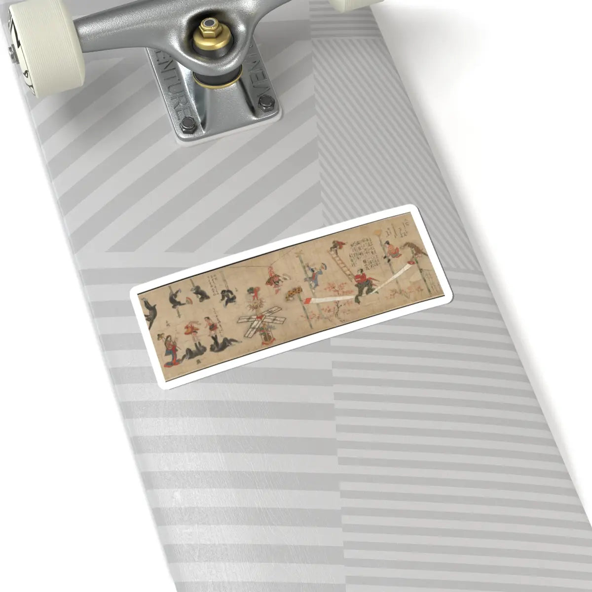 unknown - Acrobats - ca. 1800s v3 - STICKER Vinyl Kiss-Cut Decal