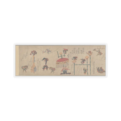 unknown - Acrobats - ca. 1800s v6 - STICKER Vinyl Kiss-Cut Decal