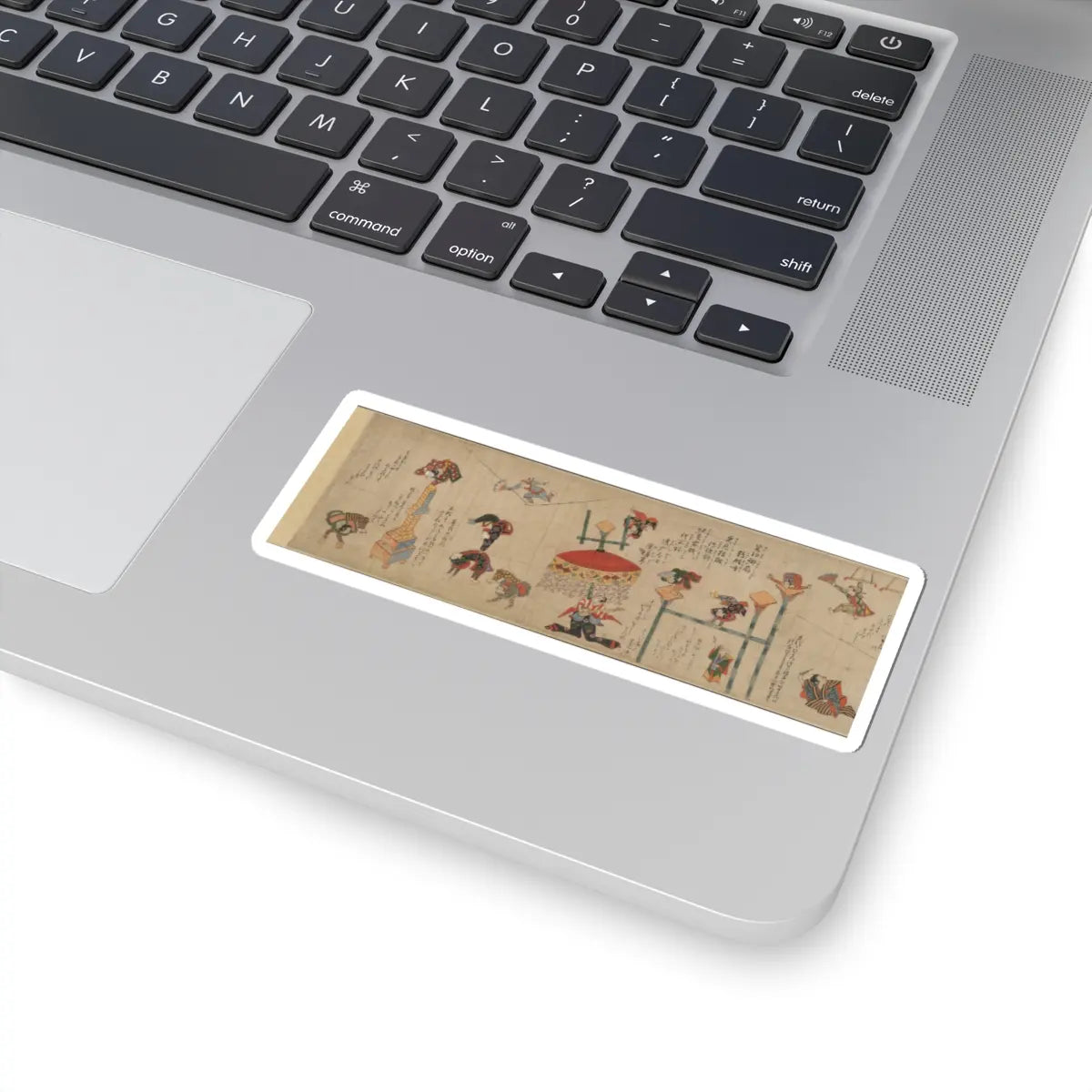 unknown - Acrobats - ca. 1800s v6 - STICKER Vinyl Kiss-Cut Decal
