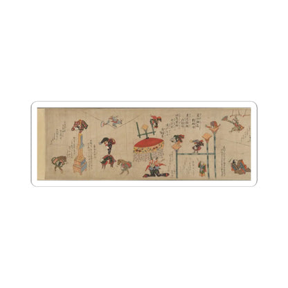unknown - Acrobats - ca. 1800s v6 - STICKER Vinyl Kiss-Cut Decal