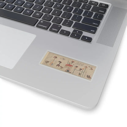 unknown - Acrobats - ca. 1800s v6 - STICKER Vinyl Kiss-Cut Decal