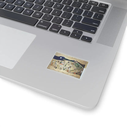 unknown - Activities of Twelve Months of the Year (Tsukinami-e) - late 17th century v10 - STICKER Vinyl Kiss-Cut Decal