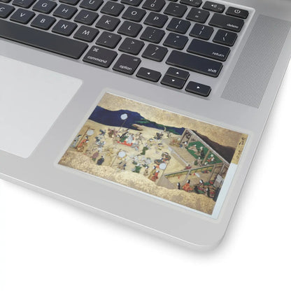 unknown - Activities of Twelve Months of the Year (Tsukinami-e) - late 17th century v10 - STICKER Vinyl Kiss-Cut Decal