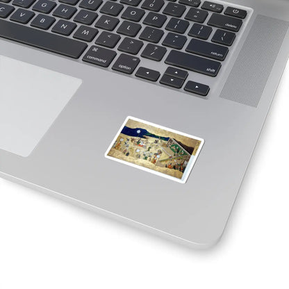unknown - Activities of Twelve Months of the Year (Tsukinami-e) - late 17th century v10 - STICKER Vinyl Kiss-Cut Decal
