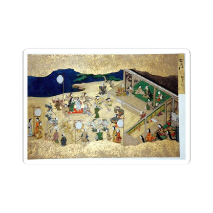 unknown - Activities of Twelve Months of the Year (Tsukinami-e) - late 17th century v10 - STICKER Vinyl Kiss-Cut Decal