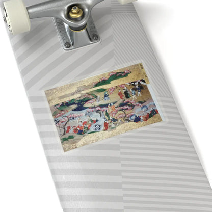 unknown - Activities of Twelve Months of the Year (Tsukinami-e) - late 17th century v2 - STICKER Vinyl Kiss-Cut Decal