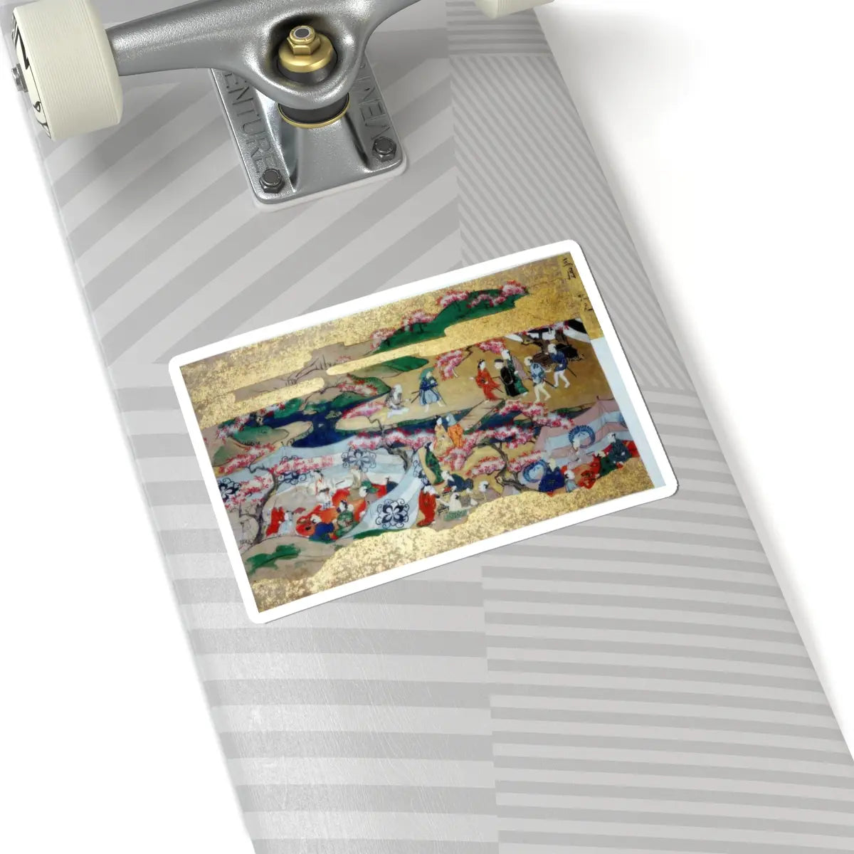 unknown - Activities of Twelve Months of the Year (Tsukinami-e) - late 17th century v2 - STICKER Vinyl Kiss-Cut Decal