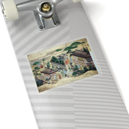 unknown - Activities of Twelve Months of the Year (Tsukinami-e) - late 17th century v3 - STICKER Vinyl Kiss-Cut Decal