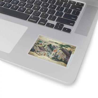 unknown - Activities of Twelve Months of the Year (Tsukinami-e) - late 17th century v3 - STICKER Vinyl Kiss-Cut Decal