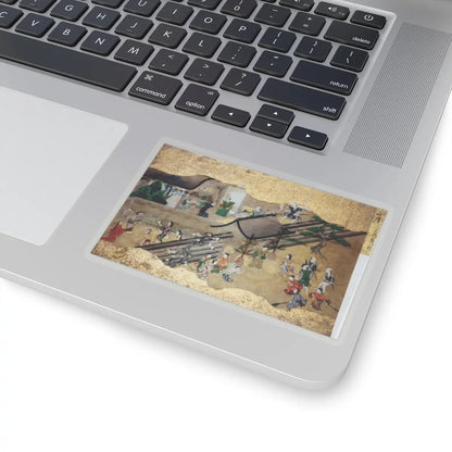 unknown - Activities of Twelve Months of the Year (Tsukinami-e) - late 17th century v4 - STICKER Vinyl Kiss-Cut Decal