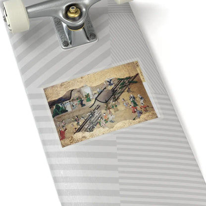 unknown - Activities of Twelve Months of the Year (Tsukinami-e) - late 17th century v4 - STICKER Vinyl Kiss-Cut Decal
