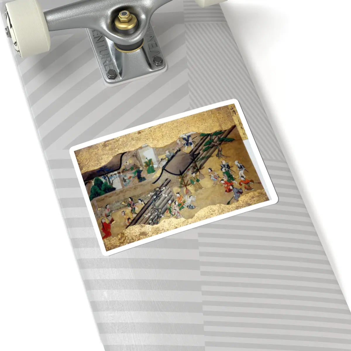 unknown - Activities of Twelve Months of the Year (Tsukinami-e) - late 17th century v4 - STICKER Vinyl Kiss-Cut Decal