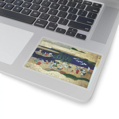 unknown - Activities of Twelve Months of the Year (Tsukinami-e) - late 17th century v5 - STICKER Vinyl Kiss-Cut Decal