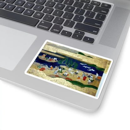 unknown - Activities of Twelve Months of the Year (Tsukinami-e) - late 17th century v5 - STICKER Vinyl Kiss-Cut Decal