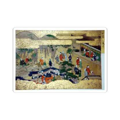 unknown - Activities of Twelve Months of the Year (Tsukinami-e) - late 17th century v7 - STICKER Vinyl Kiss-Cut Decal