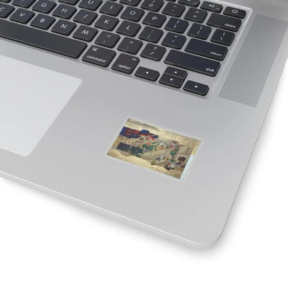 unknown - Activities of Twelve Months of the Year (Tsukinami-e) - late 17th century v8 - STICKER Vinyl Kiss-Cut Decal
