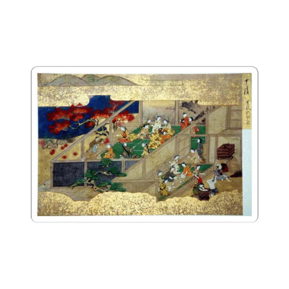 unknown - Activities of Twelve Months of the Year (Tsukinami-e) - late 17th century v8 - STICKER Vinyl Kiss-Cut Decal