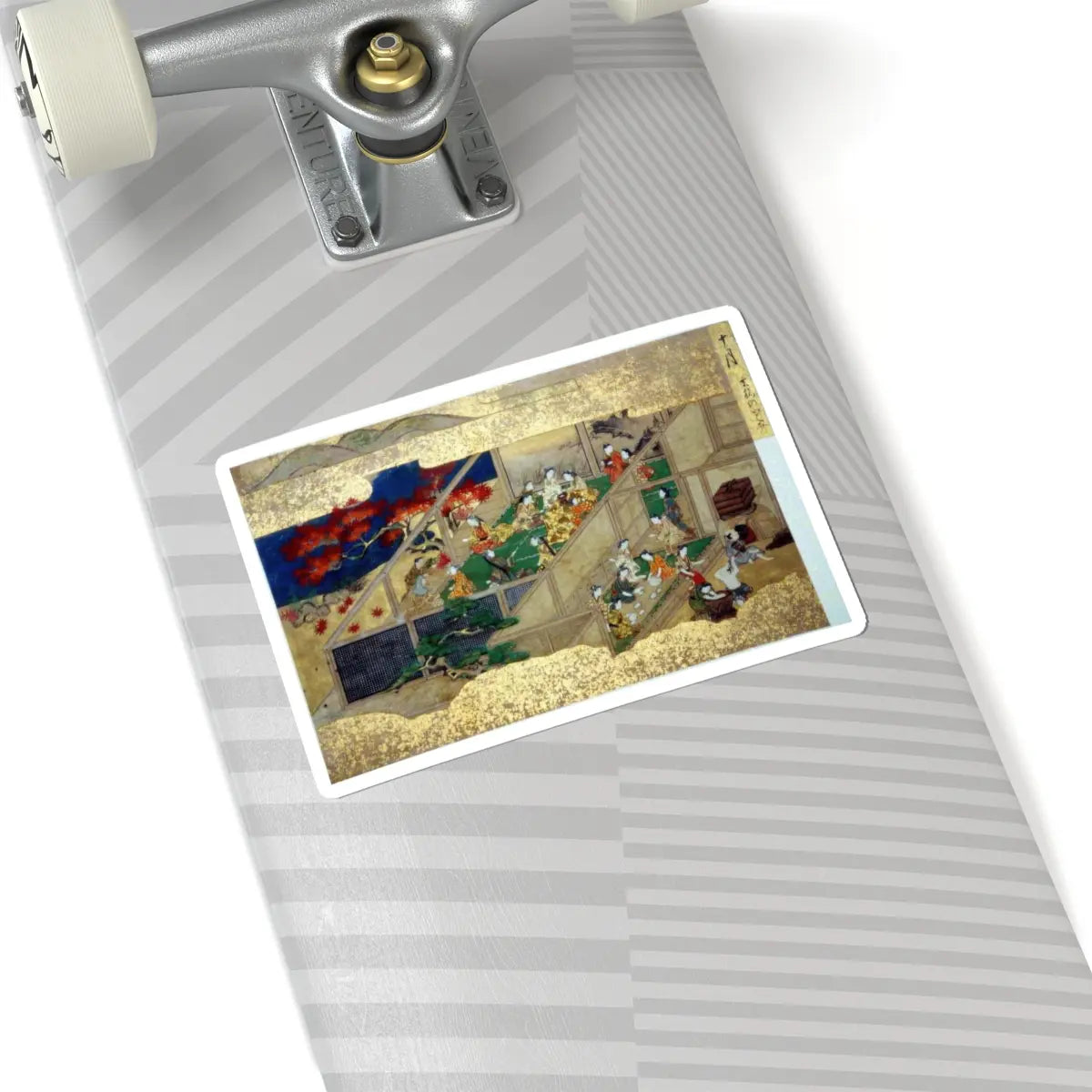 unknown - Activities of Twelve Months of the Year (Tsukinami-e) - late 17th century v8 - STICKER Vinyl Kiss-Cut Decal