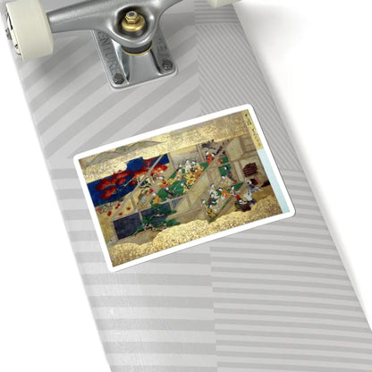 unknown - Activities of Twelve Months of the Year (Tsukinami-e) - late 17th century v8 - STICKER Vinyl Kiss-Cut Decal