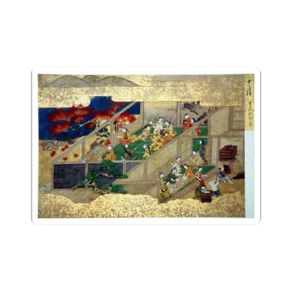 unknown - Activities of Twelve Months of the Year (Tsukinami-e) - late 17th century v8 - STICKER Vinyl Kiss-Cut Decal