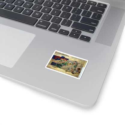 unknown - Activities of Twelve Months of the Year (Tsukinami-e) - late 17th century v8 - STICKER Vinyl Kiss-Cut Decal