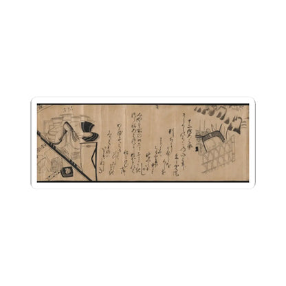 unknown - Akashi, Channel Buoys (Miotsukushi), The Wormwood Patch (Yomogiu), Gatehouse (Sekiya), - unknown v28 - STICKER Vinyl Kiss-Cut Decal