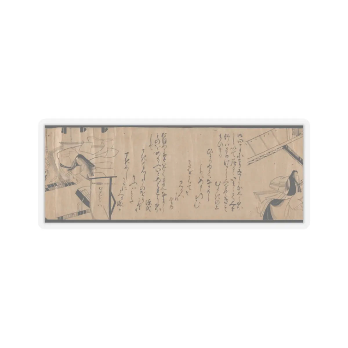 unknown - Akashi, Channel Buoys (Miotsukushi), The Wormwood Patch (Yomogiu), Gatehouse (Sekiya), - unknown v30 - STICKER Vinyl Kiss-Cut Decal