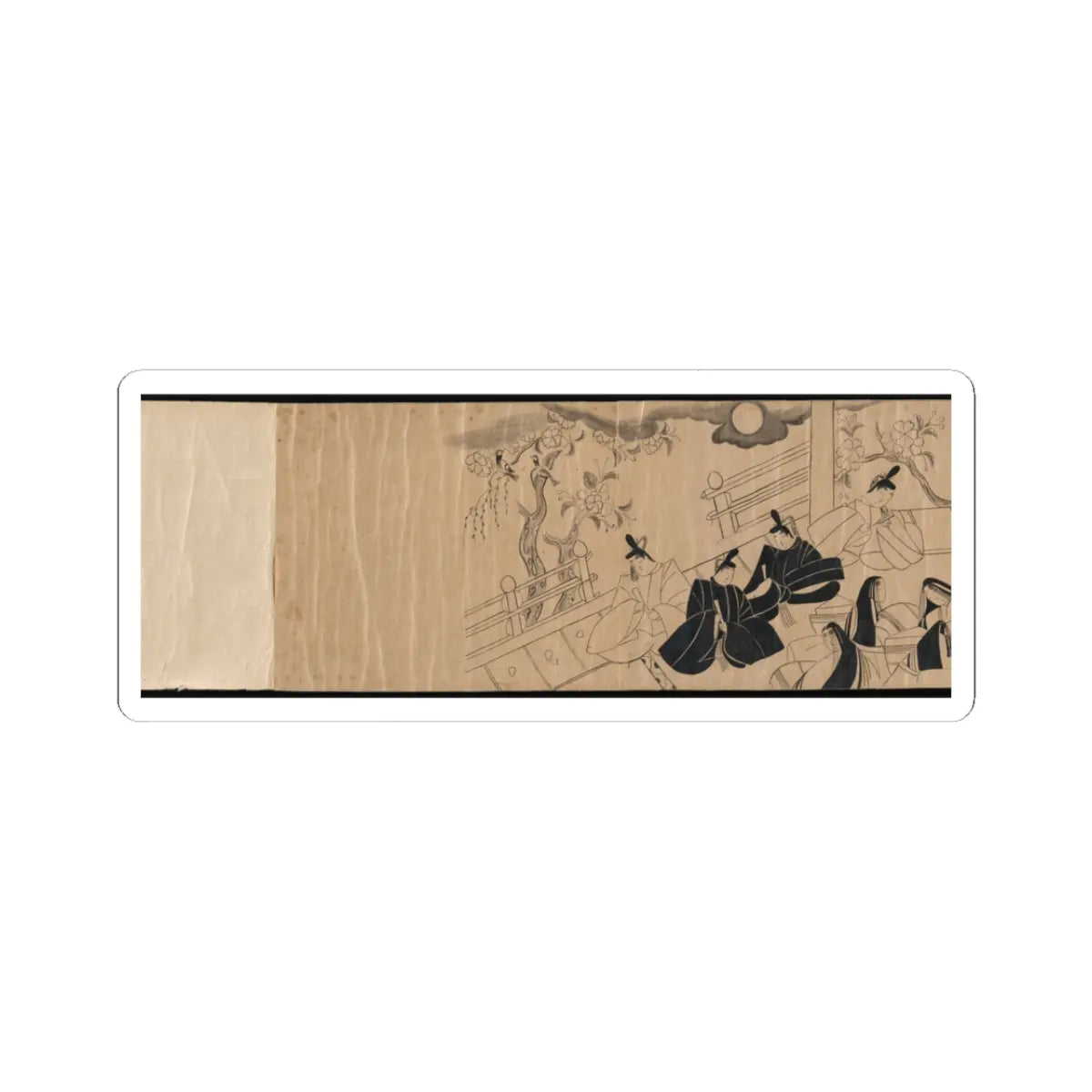 unknown - Akashi, Channel Buoys (Miotsukushi), The Wormwood Patch (Yomogiu), Gatehouse (Sekiya), - unknown v37 - STICKER Vinyl Kiss-Cut Decal
