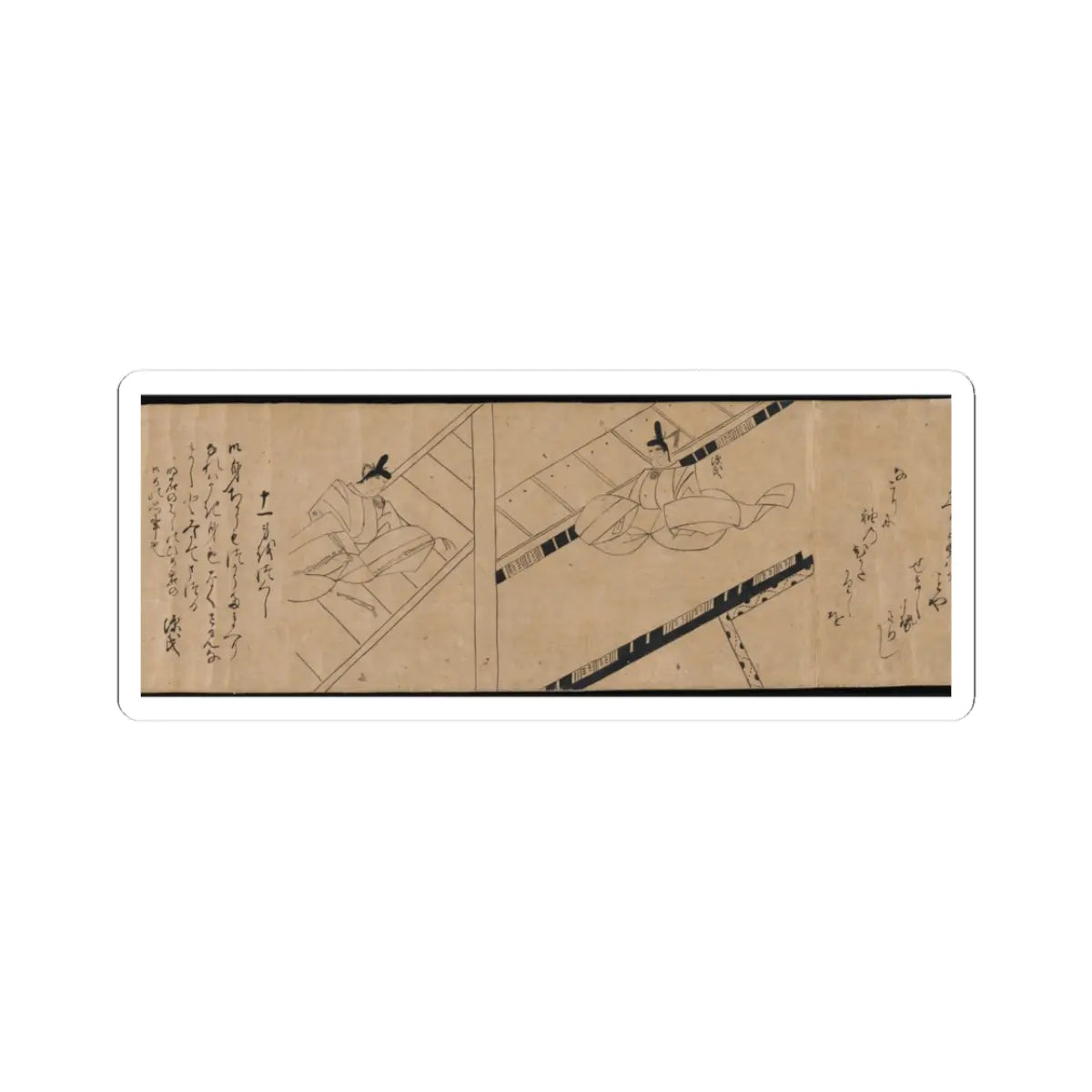 unknown - Akashi, Channel Buoys (Miotsukushi), The Wormwood Patch (Yomogiu), Gatehouse (Sekiya), - unknown v4 - STICKER Vinyl Kiss-Cut Decal