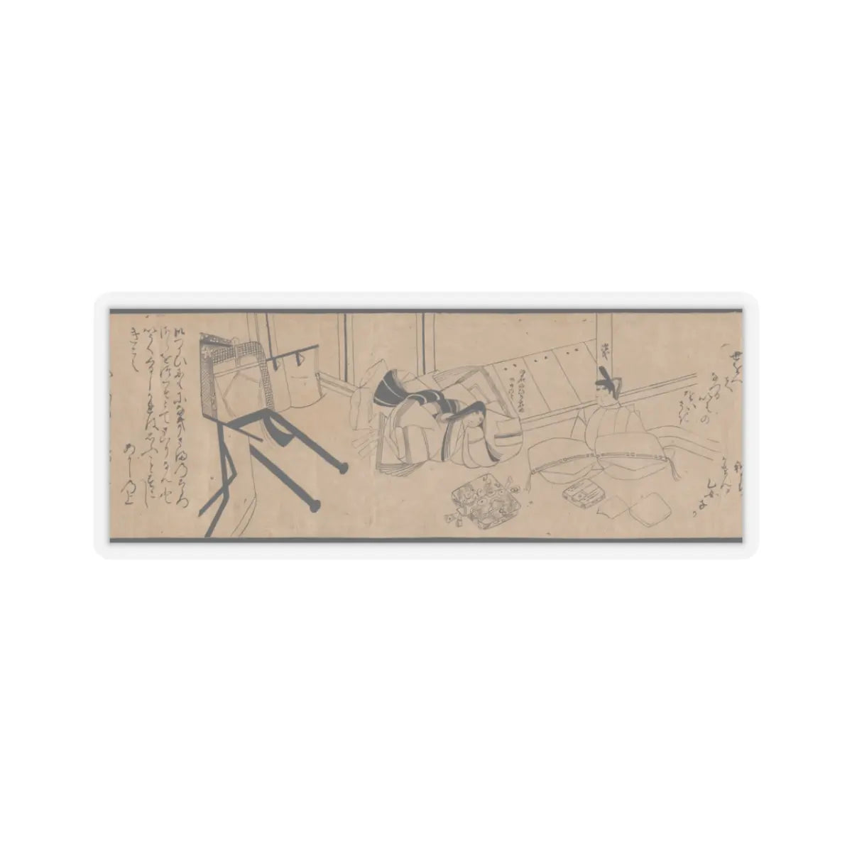 unknown - Akashi, Channel Buoys (Miotsukushi), The Wormwood Patch (Yomogiu), Gatehouse (Sekiya), - unknown v6 - STICKER Vinyl Kiss-Cut Decal