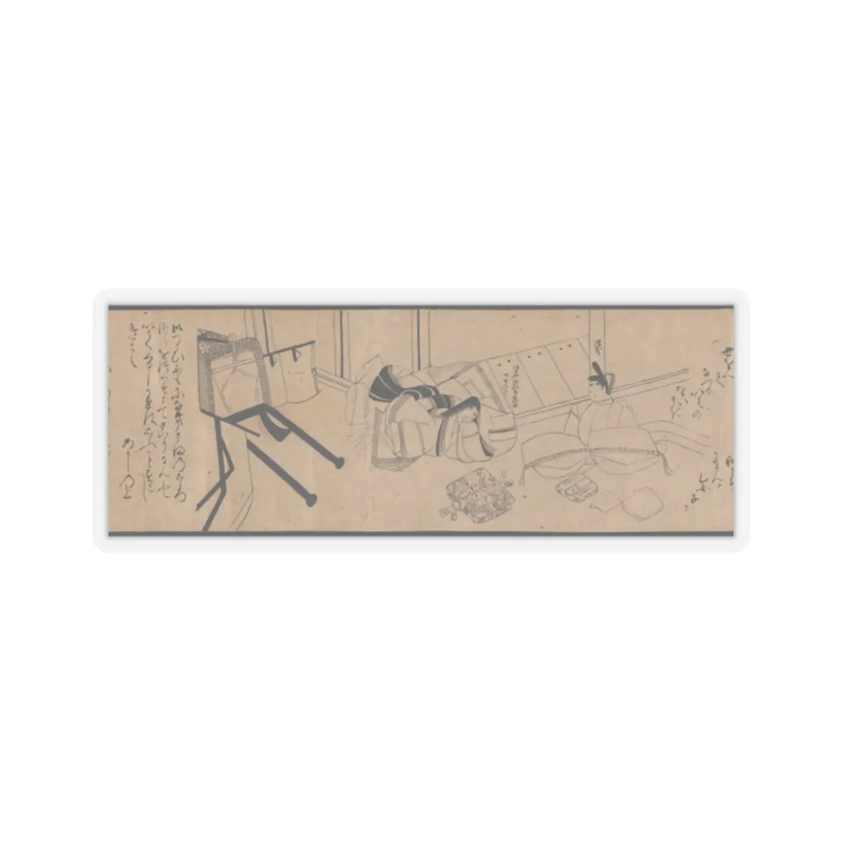 unknown - Akashi, Channel Buoys (Miotsukushi), The Wormwood Patch (Yomogiu), Gatehouse (Sekiya), - unknown v6 - STICKER Vinyl Kiss-Cut Decal