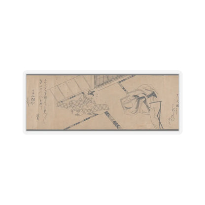 unknown - Akashi, Channel Buoys (Miotsukushi), The Wormwood Patch (Yomogiu), Gatehouse (Sekiya), - unknown v8 - STICKER Vinyl Kiss-Cut Decal
