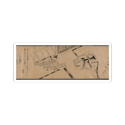 unknown - Akashi, Channel Buoys (Miotsukushi), The Wormwood Patch (Yomogiu), Gatehouse (Sekiya), - unknown v8 - STICKER Vinyl Kiss-Cut Decal