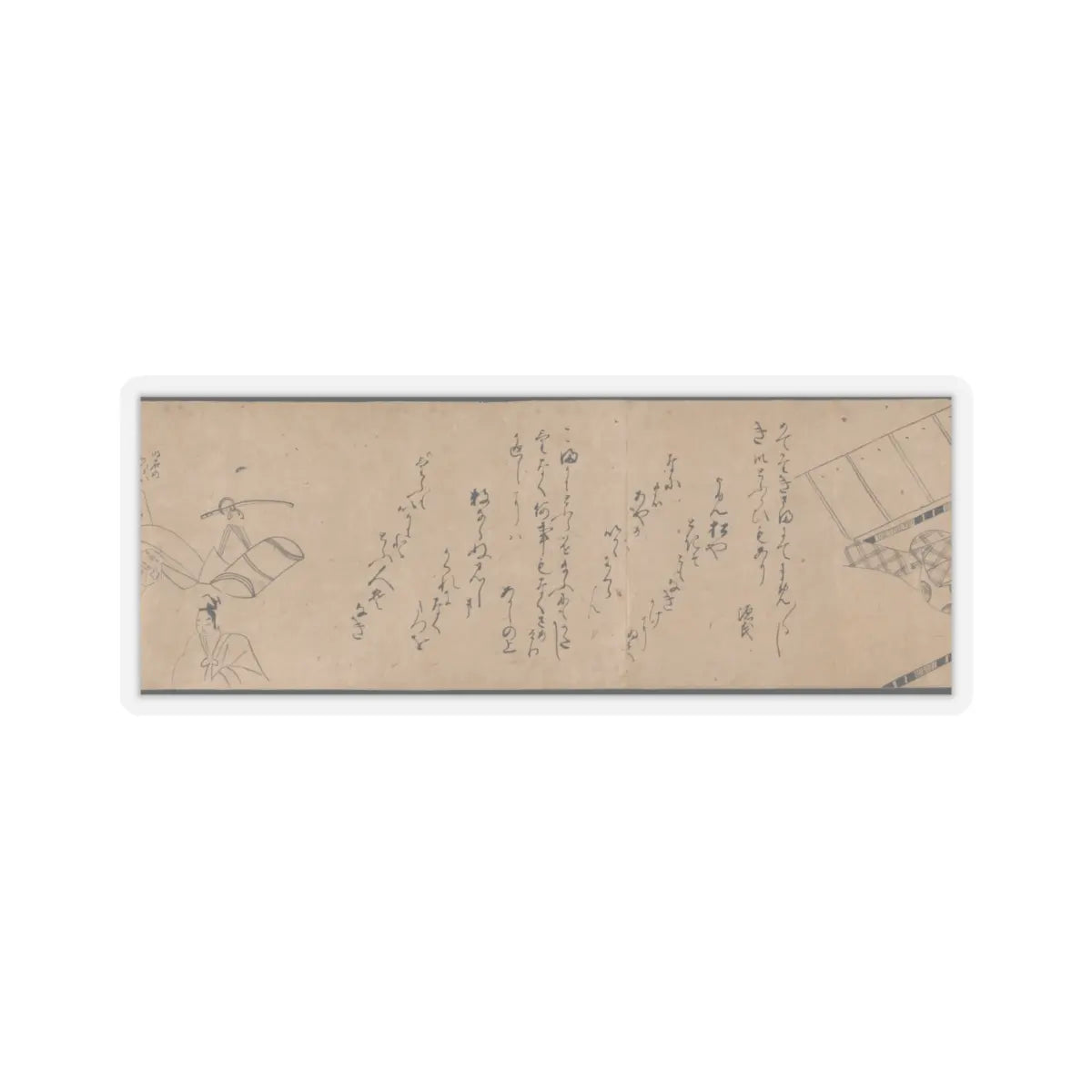 unknown - Akashi, Channel Buoys (Miotsukushi), The Wormwood Patch (Yomogiu), Gatehouse (Sekiya), - unknown v9 - STICKER Vinyl Kiss-Cut Decal