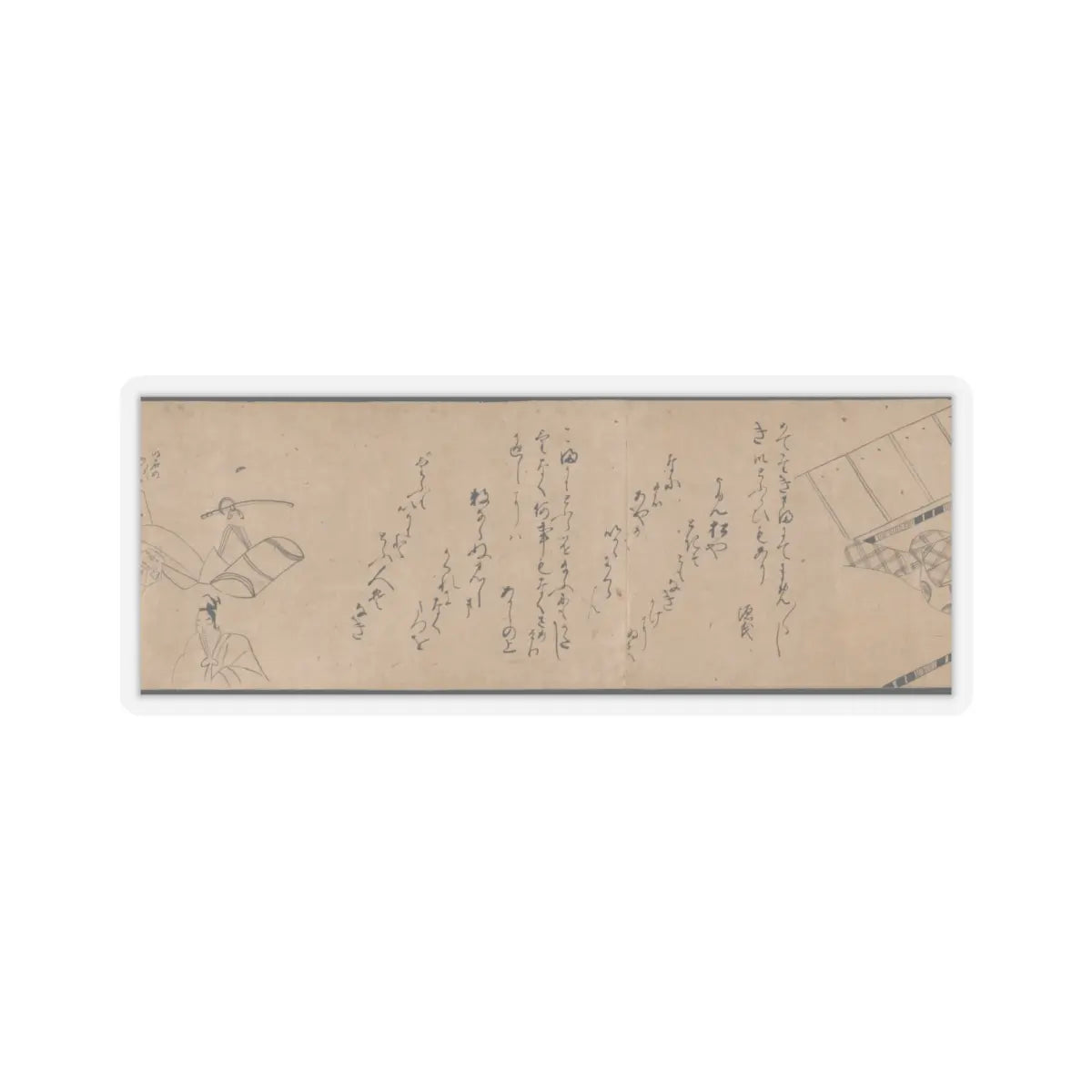 unknown - Akashi, Channel Buoys (Miotsukushi), The Wormwood Patch (Yomogiu), Gatehouse (Sekiya), - unknown v9 - STICKER Vinyl Kiss-Cut Decal