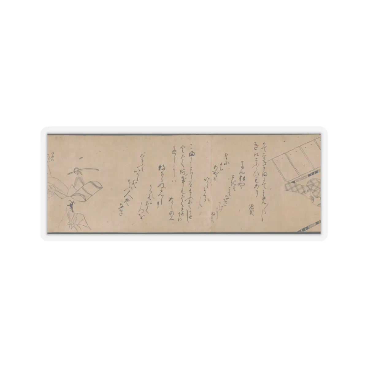 unknown - Akashi, Channel Buoys (Miotsukushi), The Wormwood Patch (Yomogiu), Gatehouse (Sekiya), - unknown v9 - STICKER Vinyl Kiss-Cut Decal