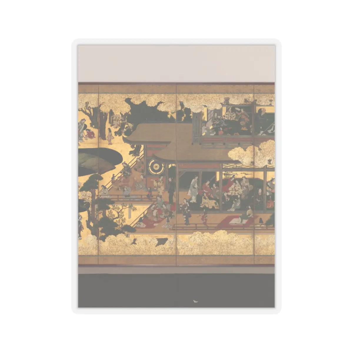 unknown - Amusements in a Mansion - mid-17th century v4 - STICKER Vinyl Kiss-Cut Decal